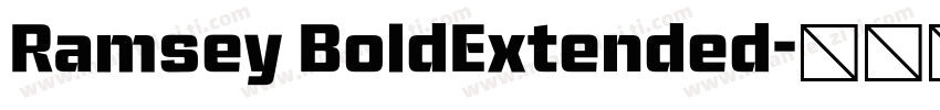 Ramsey BoldExtended字体转换
